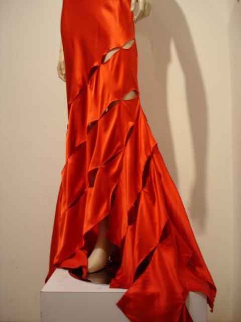 Roberto Cavalli Bias Cutout Evening Gown w/ Bolero 3