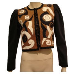 1970s Yves Saint Laurent Abstract Jacket
