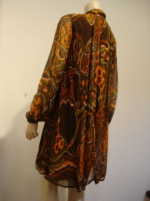 1960s Pierre Cardin Pleated Mini Dress 1