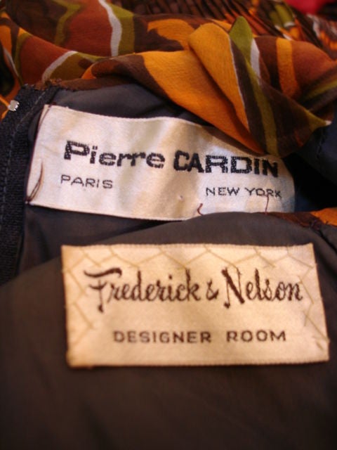 1960s Pierre Cardin Pleated Mini Dress 3