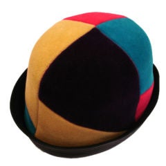 1960s Yves Saint Laurent Jockey Hat