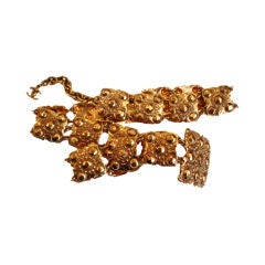 Vintage Chanel Gold Tone Belt