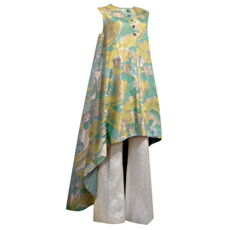 1960s Mr. Blackwell Sleevless Trapeze with Pants