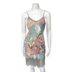 Stephen Sprouse Sequin Dress - 2 For Sale on 1stDibs