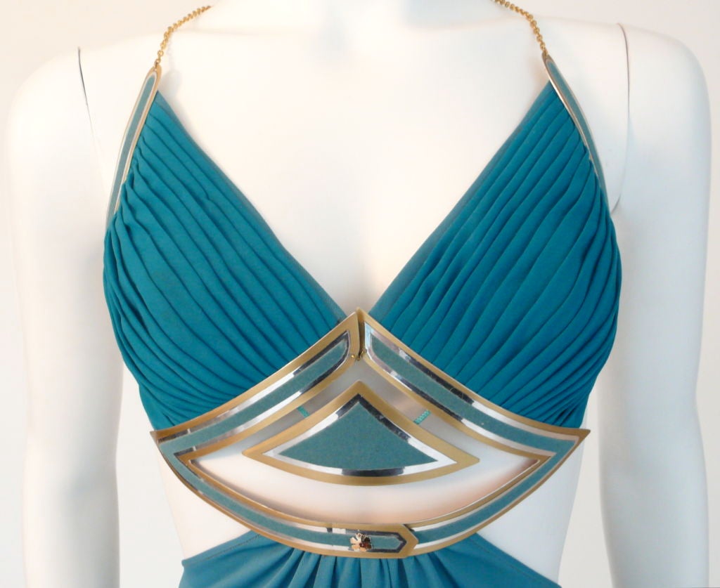 Couture Jacques Cassia turquoise gown