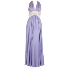 Lilac Silk Chiffon Gown from the estate of Leona Helmsley