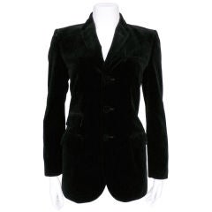 Vintage Jean Paul Gaultier Black Velvet Riding Jacket