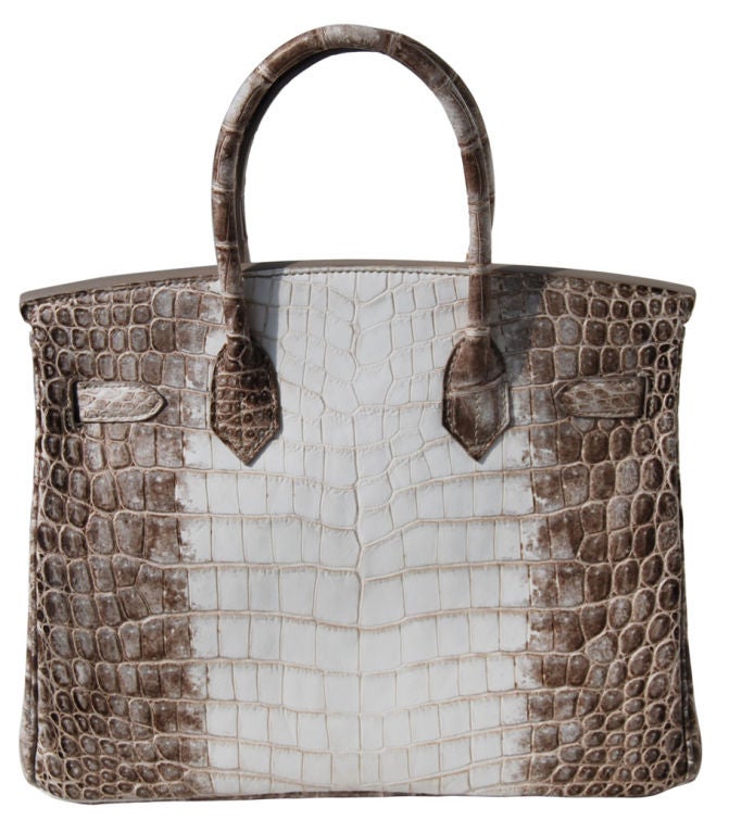 30cm Hermes Himalayan Crocodile Birkin For Sale at 1stDibs