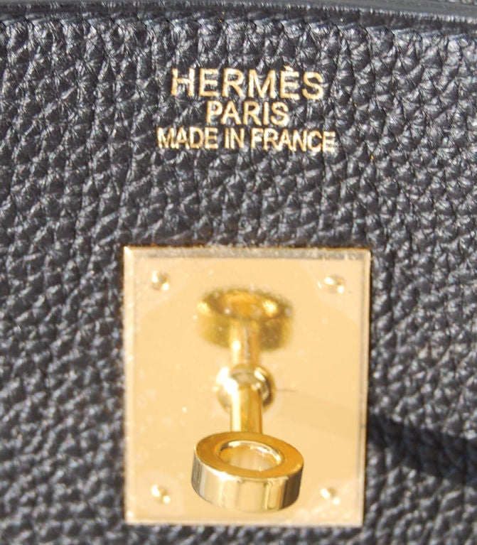 40cm Hermes Black Togo Birkin