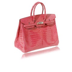 Brand new authentic Extremely RARE & NEW Hermès Birkin 35 GHW Crocodile  Porosus Lisse Rouge H ○ Labellov ○ Buy and Sell Authentic Luxury