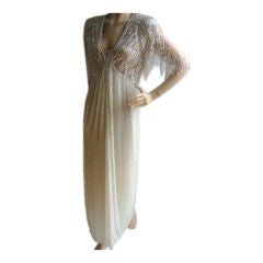 BOB MACKIE Stunning Vintage Beaded Gown 10