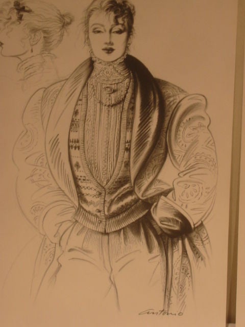 Antonio Lopez 1979 Coty Award Original Litho Ralph Lauren