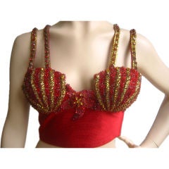 Gianni Versace Iconic Vintage 1992  Jeweled Bustier