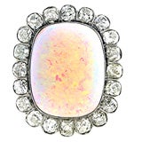 Exceptional Opal and Diamond Ring