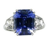 Sapphire and Diamond Estate Ring