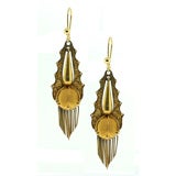 Yellow Gold Tassel Earrings