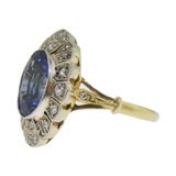 Victorian Ceylon Sapphire and Diamond Ring Victorian Ceylon Sapphire and Diamond Ring