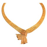18 k Gold French Necklace