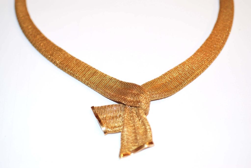 18 k Gold French Necklace 1