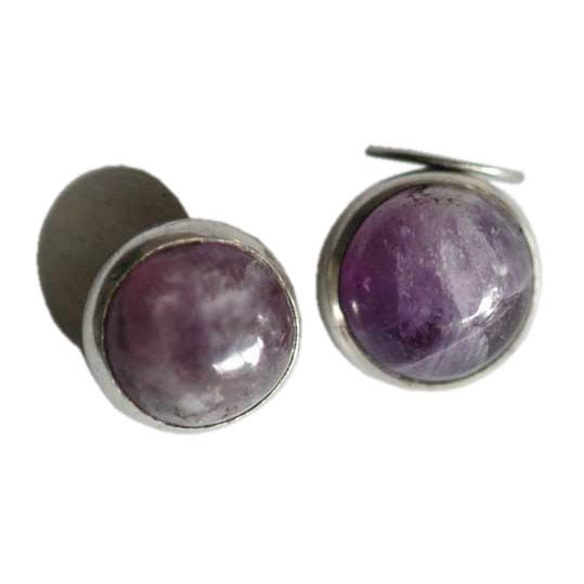 WILLIAM SPRATLING STERLING SILVER AMETHYST CUFFLINKS 1940