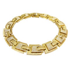 Christian Dior Gilt and Paste Collar