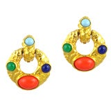 Kenneth Jay Lane Door-Knocker Earrings