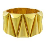 Retro Gold Cone Link Bracelet