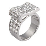 Cartier Art Deco Asscher Cut Diamond Ring
