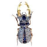 Sapphire and Diamond Stag Beetle