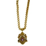 Victorian necklace with a beautiful pendant set with pearls