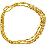 Signed Tiffany 18K gold and diamond necklace