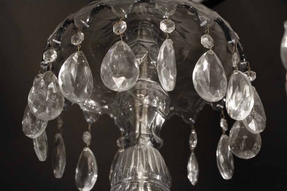 English Georgian Crystal Chandelier. Late 18 Century