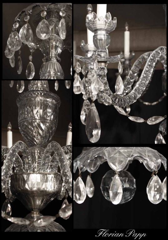 Georgian Crystal Chandelier. Late 18 Century 2