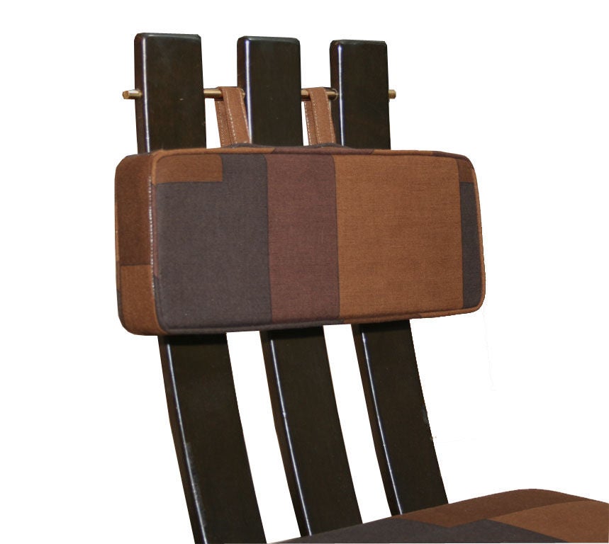 Brass Harvey Probber X based dining chairs