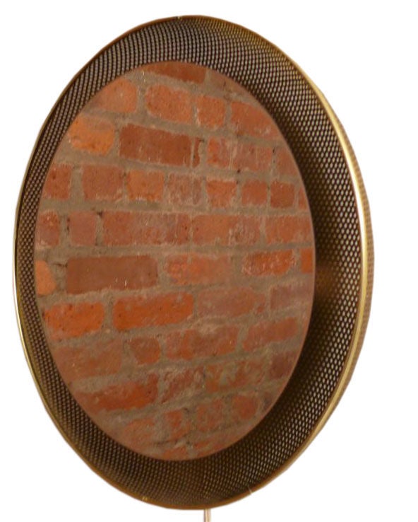 Artimeta perforated metal lighted mirror