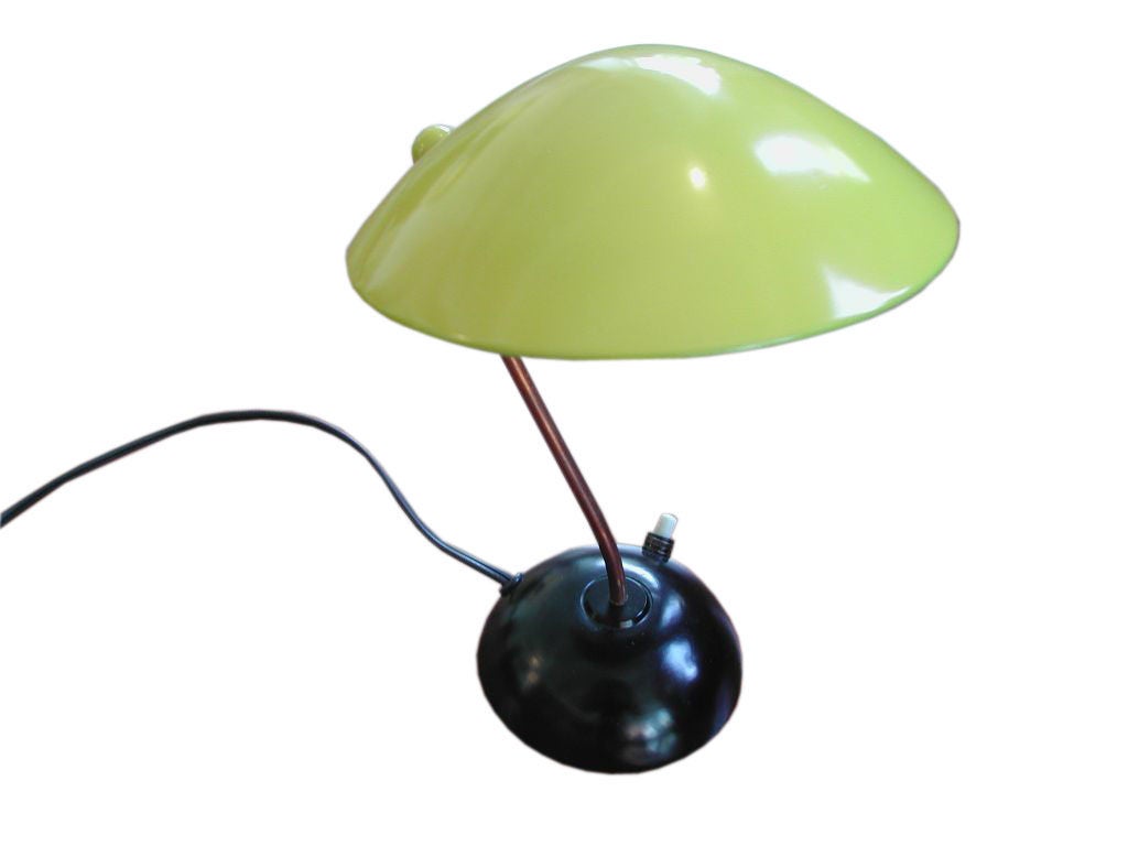 Lacquered adjustable Italian desk lamp Ca.1950