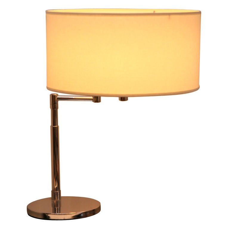 Nessen Studios Adjustable Chrome Swing Arm Desk Lamp 3