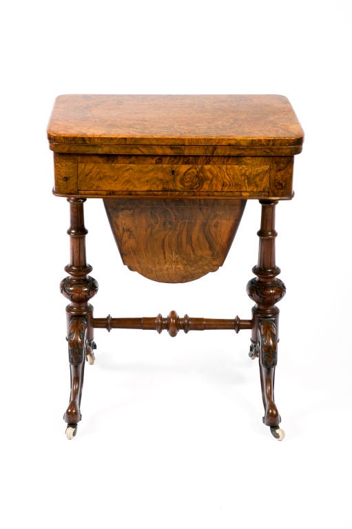 19th Century Walnut Fold over Games Table