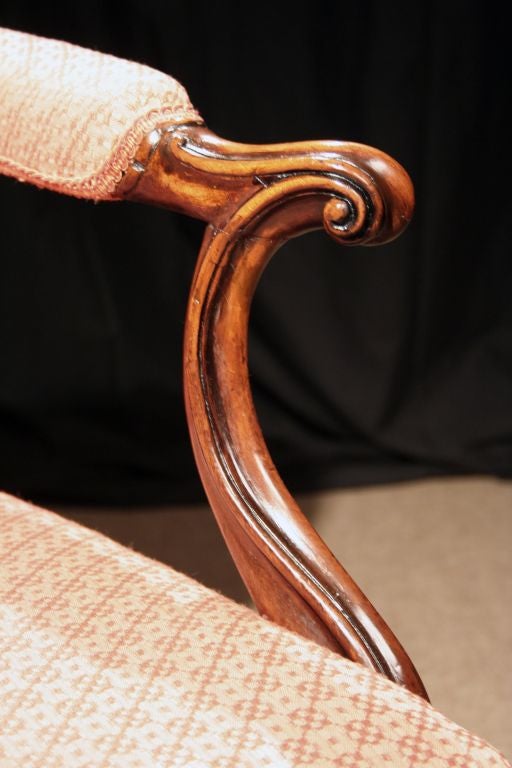 British Pair George III Mahogany Armchairs