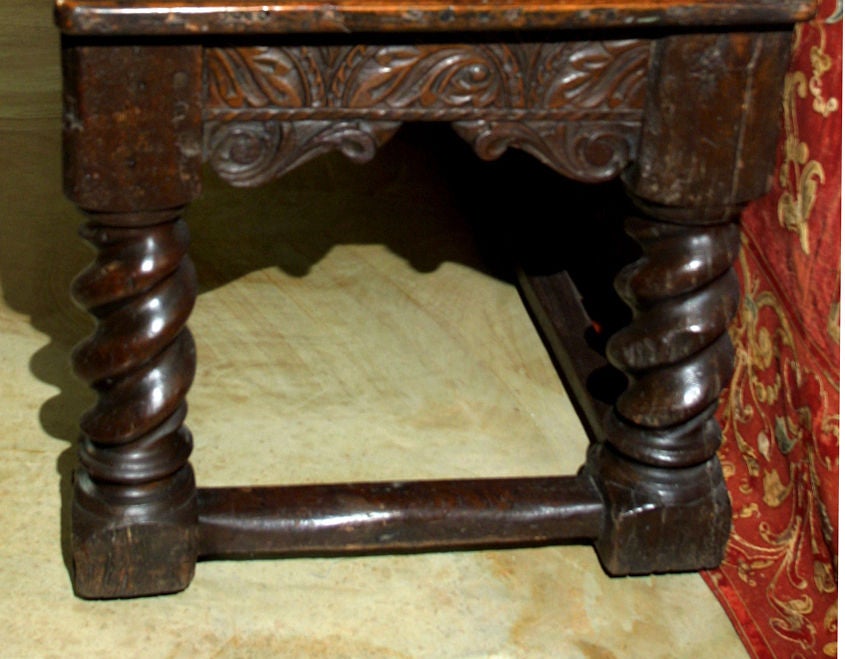 18th Century and Earlier An English Oak Joined Table For Sale