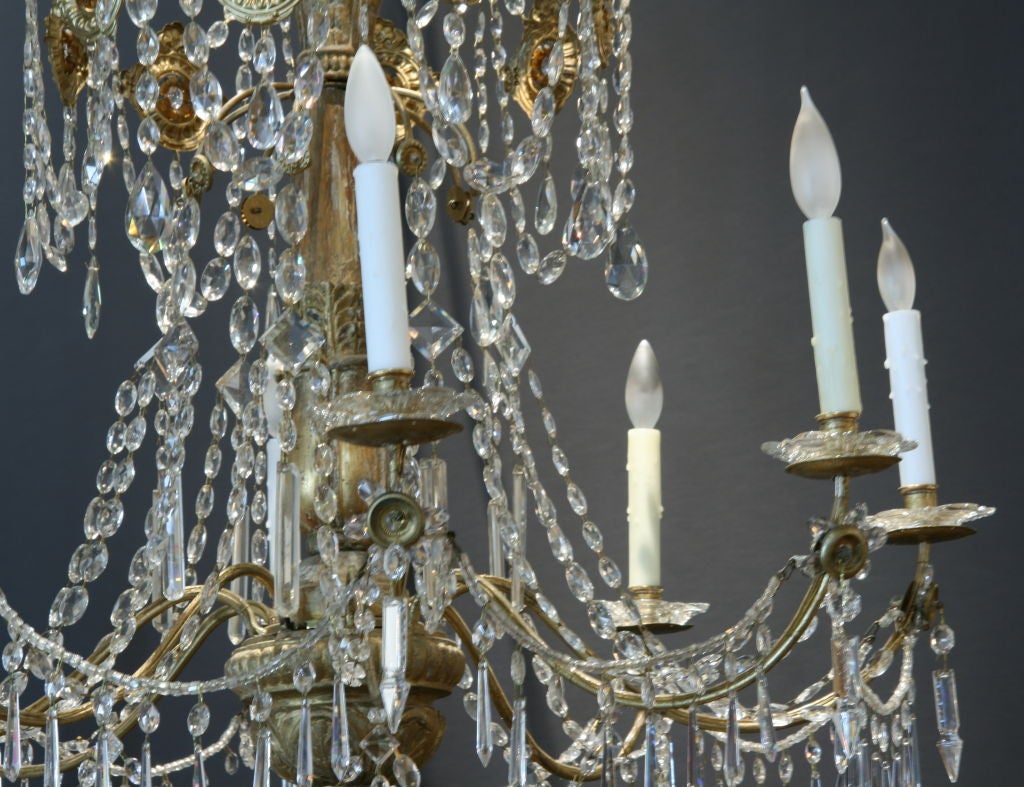 Neoclassical ON SALE  Chandelier 19th Century Genovese  For Sale