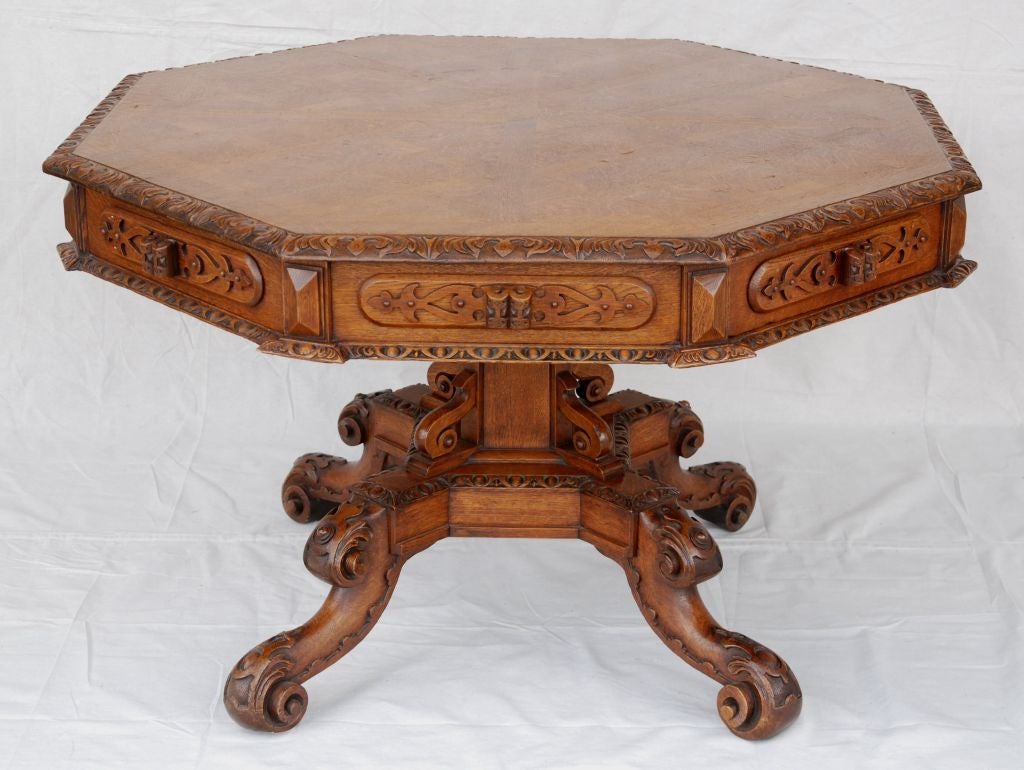 A Gothic Revival Revolving Rent Table
