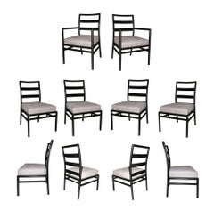 T.H. Robsjohn Gibbings for Widdicomb set of 10  Dining Chairs