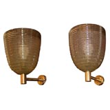 A pair of Murano glass sconces by Barovier et Toso