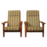 Paddle Arm  High Back Lounge Chair by Hans Wegner