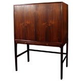 Tall Rosewood Cabinet by Ole Wanscher for A.J. Iversen
