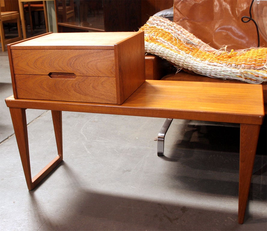 Teak Telephone Bench by Kai Kristiansen In Excellent Condition In New York, NY