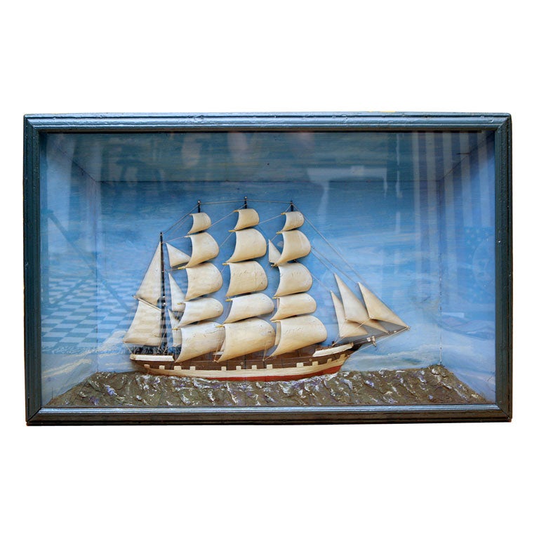 Sailing Ship Diorama at 1stDibs