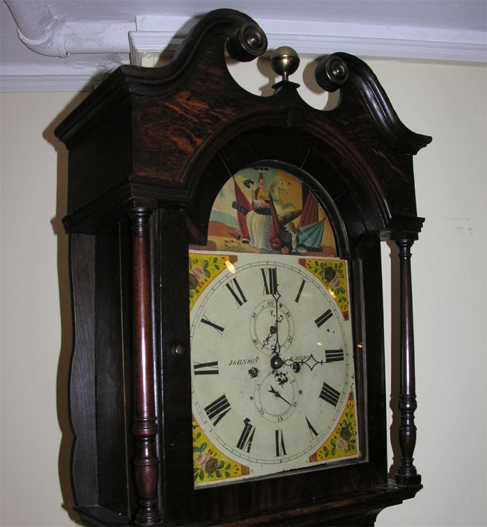 19th Century English Grandfather Clock