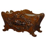 Antique Carved Black Forest  planter